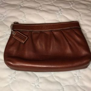 Coach leather wristlet